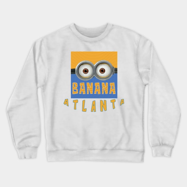 MINION BANANA USA ATLANTA Crewneck Sweatshirt by LuckYA